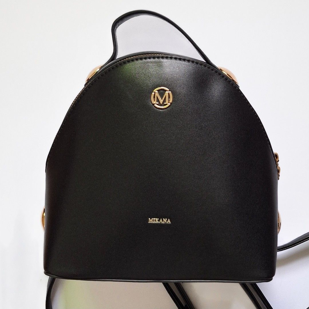 Mikana Black Backpack Bag (Category: Backpacks) located in Abucay. Submitted by brownbasket (Listing ID 1458638680, Image 2). Description: Price + Sf MOP: Gcash | MariBank MOD: J&T.