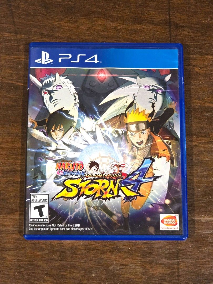 Naruto Shippuden Ultimate Ninja Storm 4 PS4 Game (Category: PlayStation) located in Cainta. Submitted by seandyph (Listing ID 1458573564, Image 1). Description: - PS4 Naruto Shippuden Ultimate Ninja Storm 4 - Includes game disc and case - Lightly Used rfs will buy new games .
