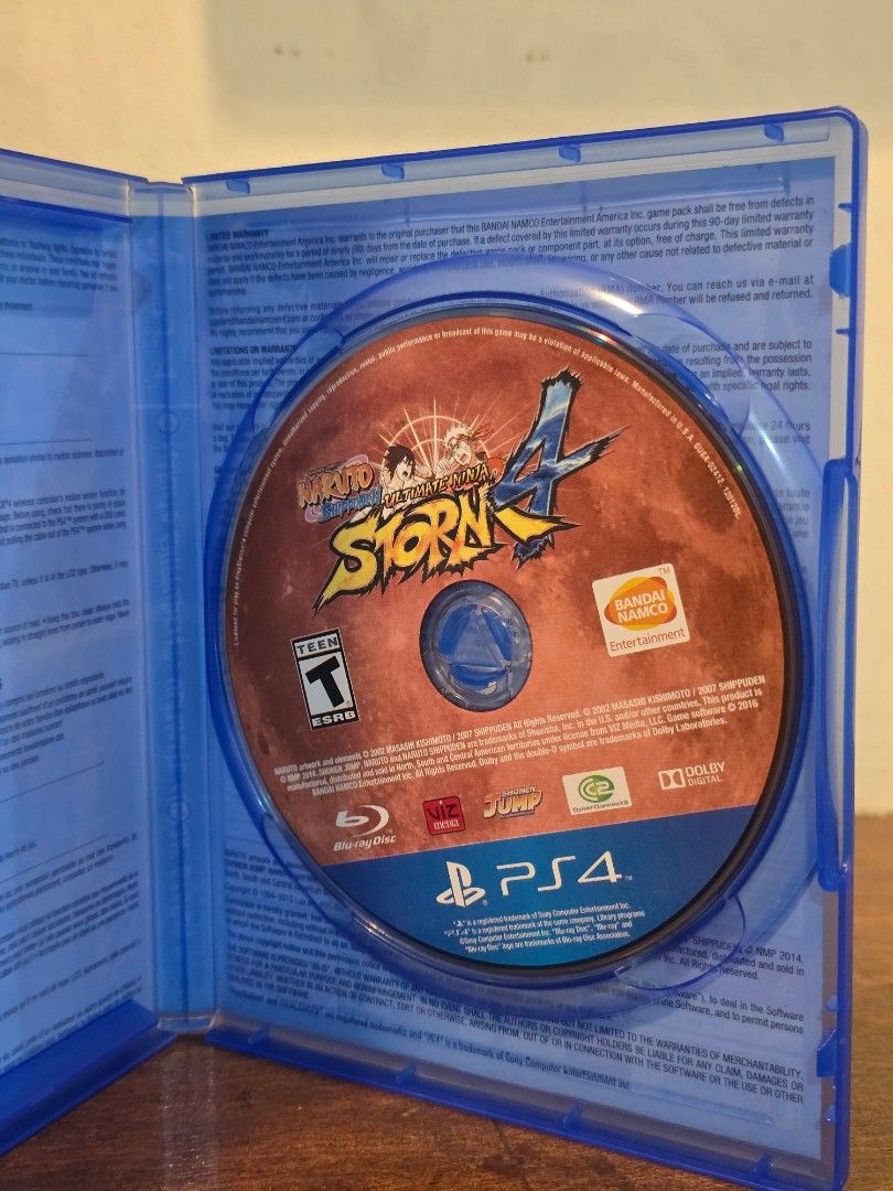 Naruto Shippuden Ultimate Ninja Storm 4 PS4 Game (Category: PlayStation) located in Cainta. Submitted by seandyph (Listing ID 1458573564, Image 3). Description: - PS4 Naruto Shippuden Ultimate Ninja Storm 4 - Includes game disc and case - Lightly Used rfs will buy new games .