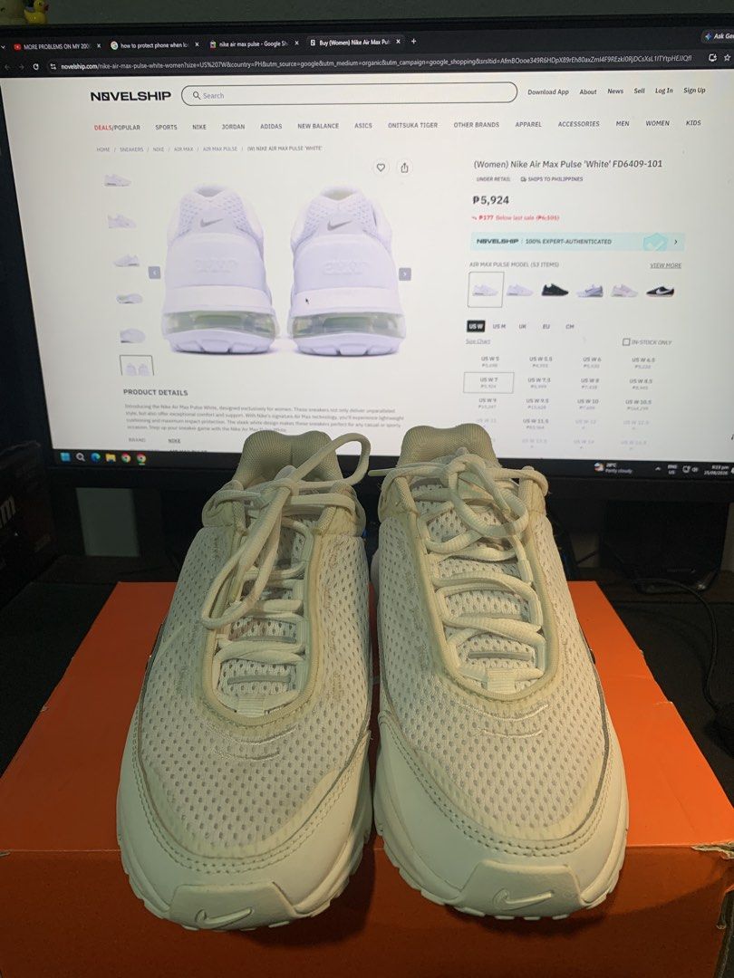 NIKE AIR MAX PULSE WOMEN’S (Category: Sneakers) located in Quezon City. Submitted by _berj_ (Listing ID 1458638008, Image 3). Description: 🔥 BRAND NEW NIKE AIR MAX PULSE WOMEN’S 🔥 💰 ₱2,780 ONLY! 👟 Nike Women’s Air Max Pulse 📏 Size: US 7 Women’s ✨ Condition: Brand New 💯 Guaranteed authentic 🔥 Great for everyday wear / lifestyle 📍 QC Location 🤝 Meet-up / Shipping available 📩 PM if interested! RFS, UNWANTED GIFT FROM AUSTRALIA MELB ₱2,780 