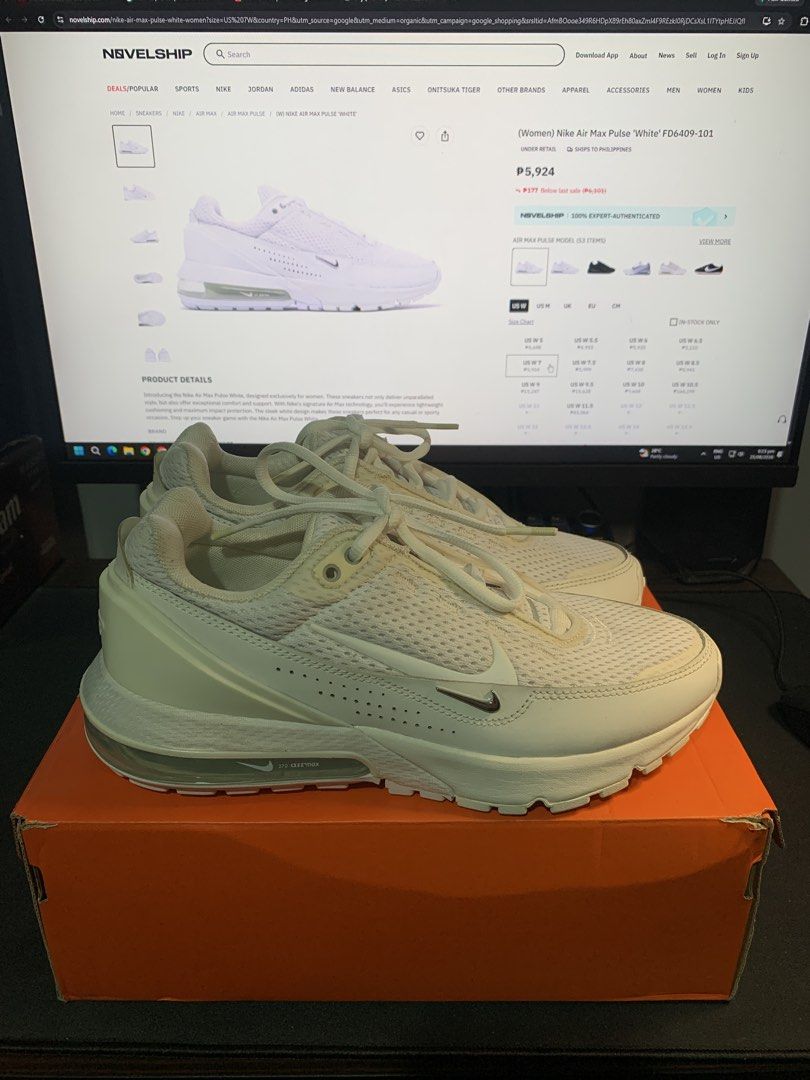 NIKE AIR MAX PULSE WOMEN’S (Category: Sneakers) located in Quezon City. Submitted by _berj_ (Listing ID 1458638008, Image 1). Description: 🔥 BRAND NEW NIKE AIR MAX PULSE WOMEN’S 🔥 💰 ₱2,780 ONLY! 👟 Nike Women’s Air Max Pulse 📏 Size: US 7 Women’s ✨ Condition: Brand New 💯 Guaranteed authentic 🔥 Great for everyday wear / lifestyle 📍 QC Location 🤝 Meet-up / Shipping available 📩 PM if interested! RFS, UNWANTED GIFT FROM AUSTRALIA MELB ₱2,780 