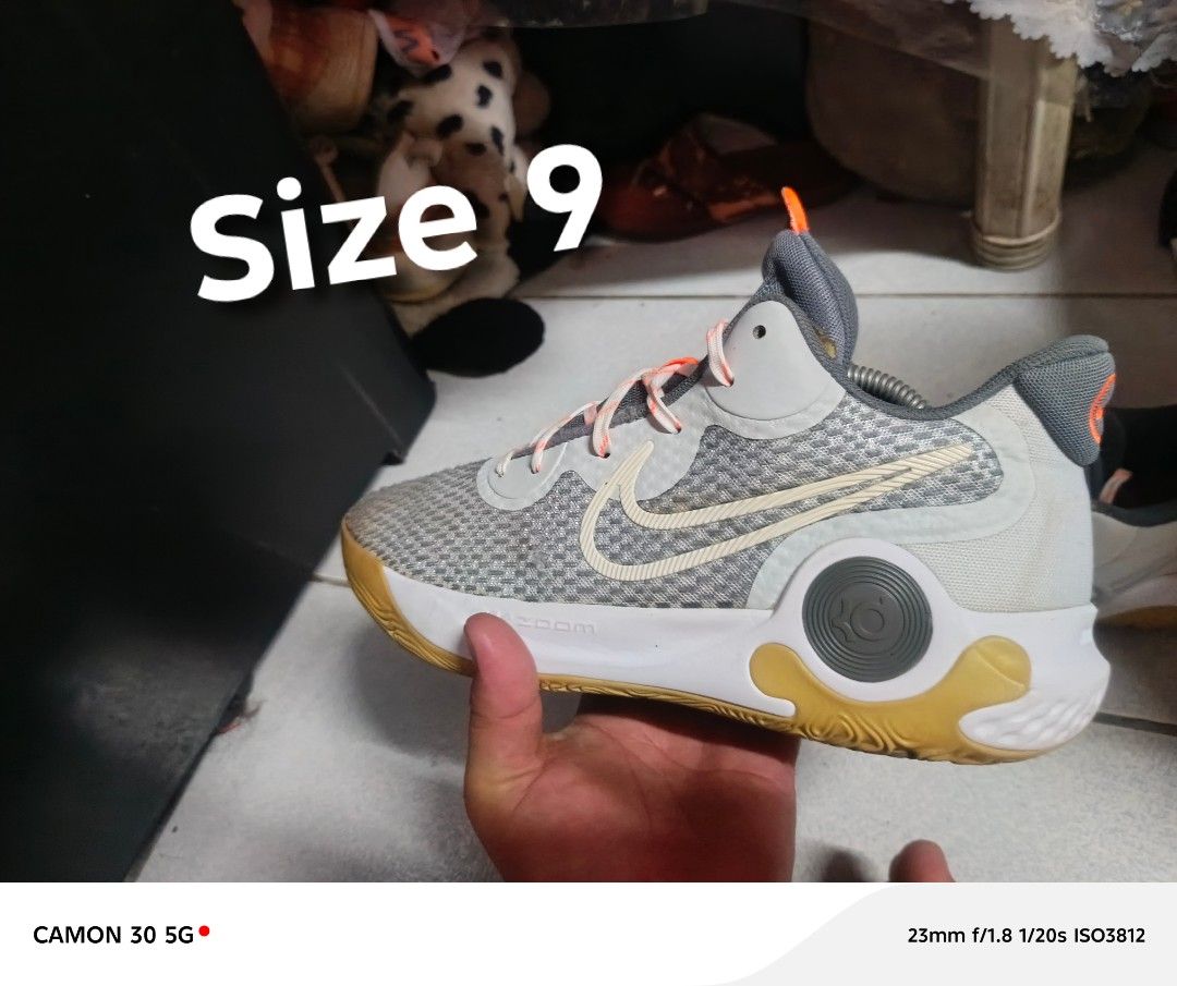 Nike KD 14 "Ky-D" Size 9 (Category: Sneakers) located in Manila. Submitted by scarlettshoesph (Listing ID 1458552166, Image 1). Description: UKAY SHOES - Nike KD 14 Basketball Shoes - Size: 9 - Colorway: Grey and Orange - Ideal for playing basketball - Ready for your next game! Before we proceed please read po. ‎ ‎Online orders we ship nationwide (Luzon, visayas, Mindanao) via Lalamove or ‎jnt express courier ‎➖ Payment first + shipping fee ‎ ‎sc