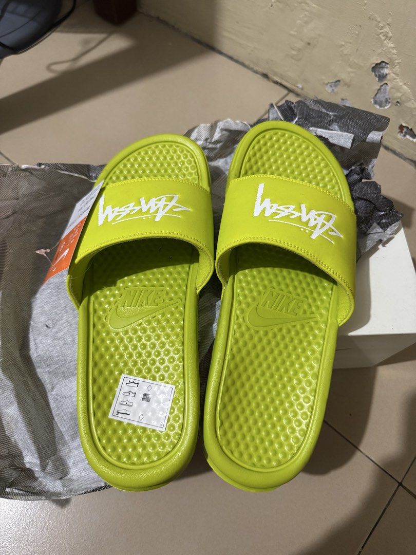 Nike X Stussy Benassi slides (Category: Slippers & Slides) located in Marikina City. Submitted by deianahfelipe (Listing ID 1458554802, Image 1). Description: Never been used nakatambak lang .