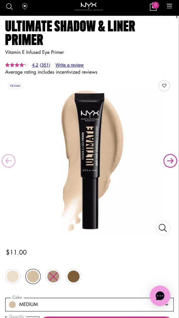 NYX Professional Makeup Ultimate Shadow & Liner Primer (Category: Makeup) located in Manila. Submitted by altesseclair.9d09fd (Listing ID 1458657751, Image 2). Description: Shade: USLPRO3 medium deep Condition: Brand new Sealed Original Price: $11 (₱684) MOP: GCash / Maya / Bank Transfer MOD: via J&T / meet up.