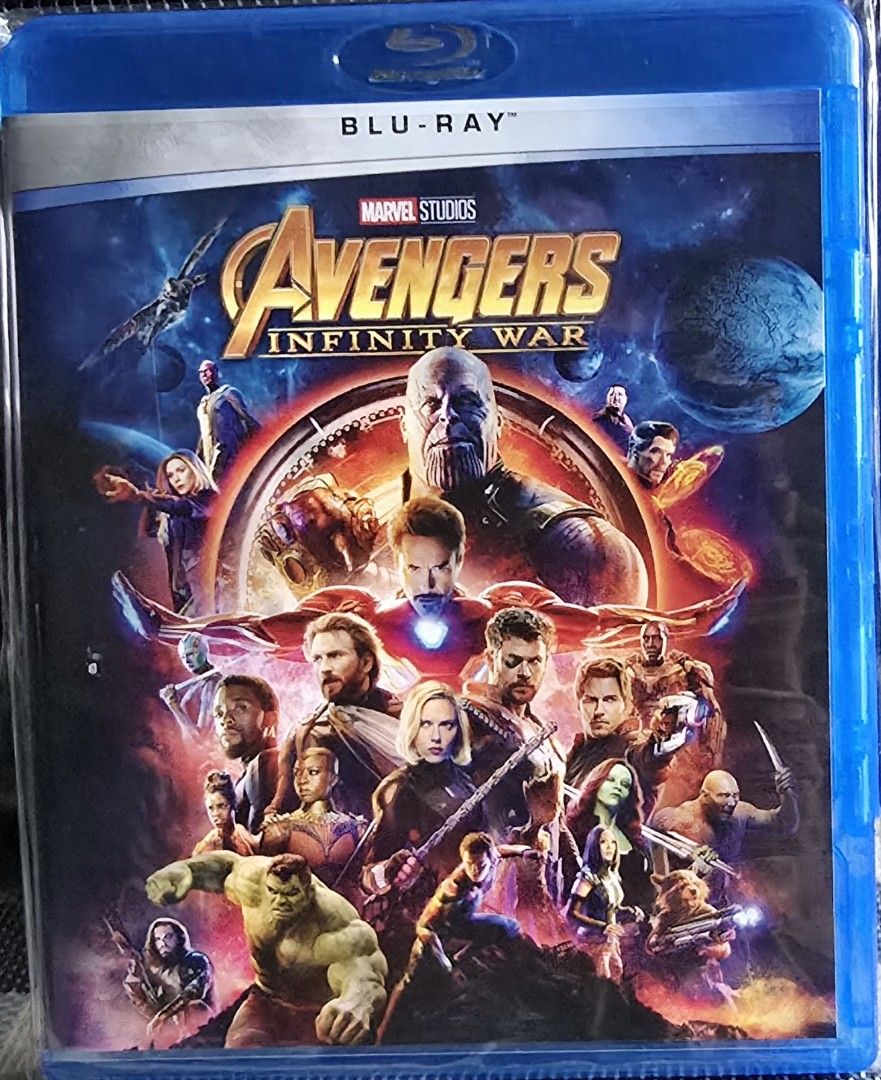 ORIGINAL Avengers: Infinity War Blu-Ray (Category: CDs & DVDs) located in Manila. Submitted by minihobbies23 (Listing ID 1458536610, Image 1). Description: - Marvel Studios Avengers: Infinity War Blu-Ray disc - Features the epic conclusion to the Infinity Saga - Perfect for any Marvel fan's collection - See all the heroes unite against Thanos - A must-watch cinematic event.