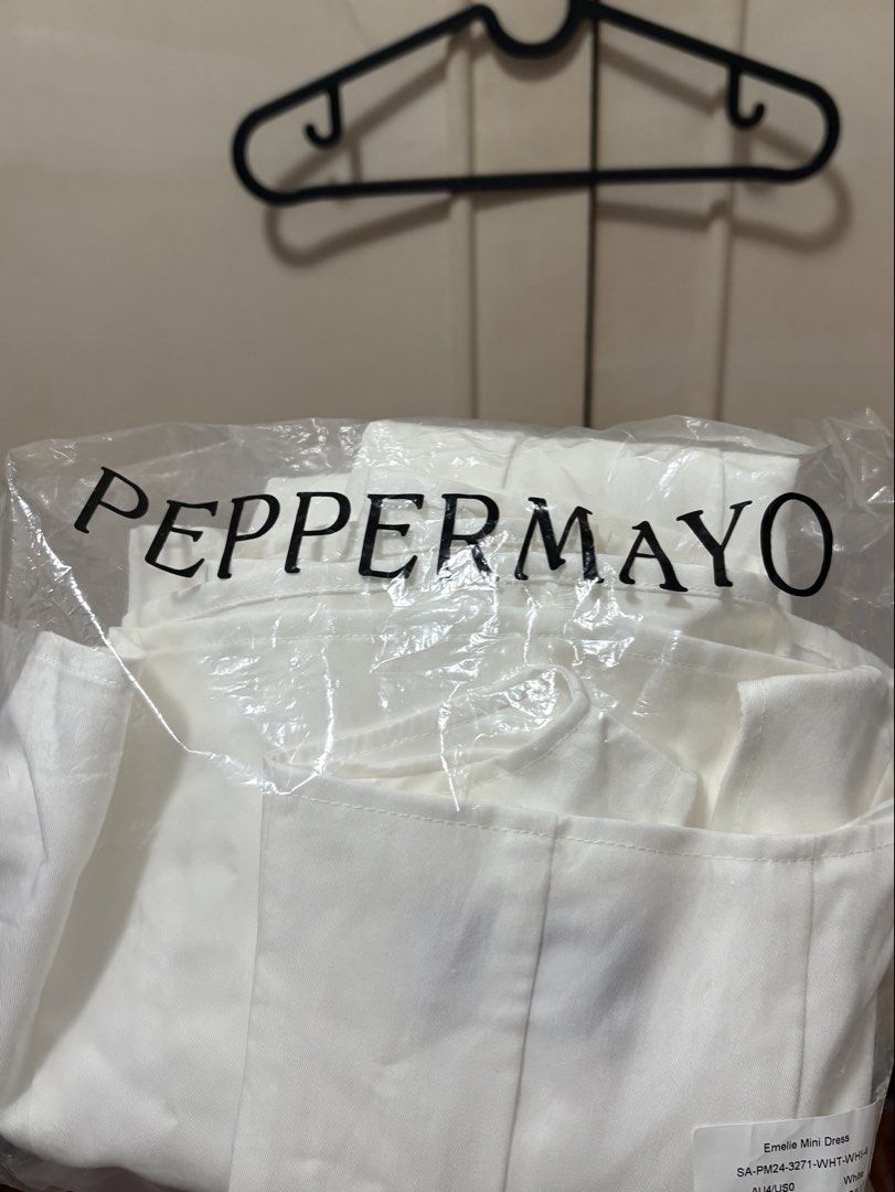 PEPPERMAYO Emelie Mini Dress - White (Category: Dresses) located in Las Pinas. Submitted by unicorn12119 (Listing ID 1458591290, Image 2). Description: - Brand: PEPPERMAYO - Style: White sleeveless mini dress -tried on only never got to use it - Original Price: $99.95 .