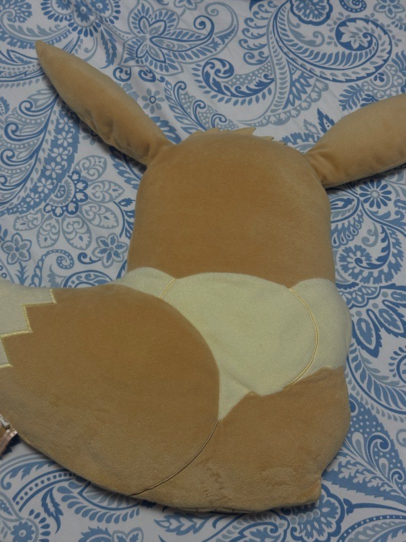 Pokemon Eevee Cushion Plush (Category: Plushies & Soft Toys) located in Cavite. Submitted by ccheeccl (Listing ID 1458650367, Image 2). Description: Like New. Check photos Meet or ship, (jnt, mop: gcash) Noveleta, Cavite.