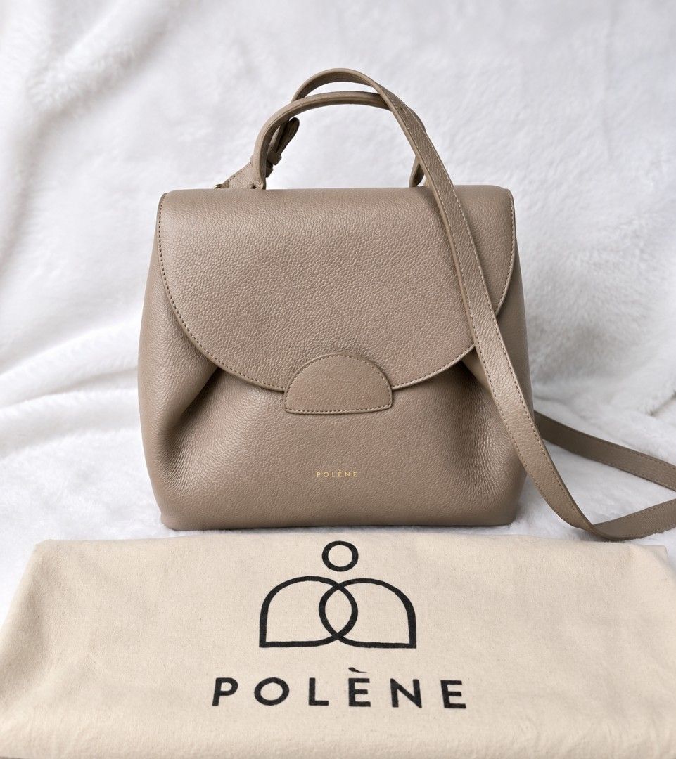 Polene Numero Un Large (Category: Luxury Bags & Wallets) located in Quezon City. Submitted by luli_18 (Listing ID 1458670738, Image 1). Description: Original with dustbag Large Textured grey / taupe no flaws.