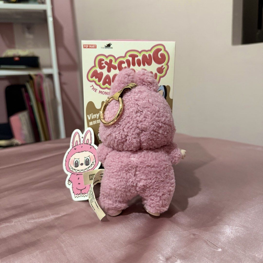 Pop Mart Exciting Macaron Labubu Pink (Category: Designer & Blind Box Toys) located in Calamba. Submitted by pixieleksi (Listing ID 1458619880, Image 2). Description: - complete inclusions (box, foil, card) MOP: Maribank MOD: J&T.