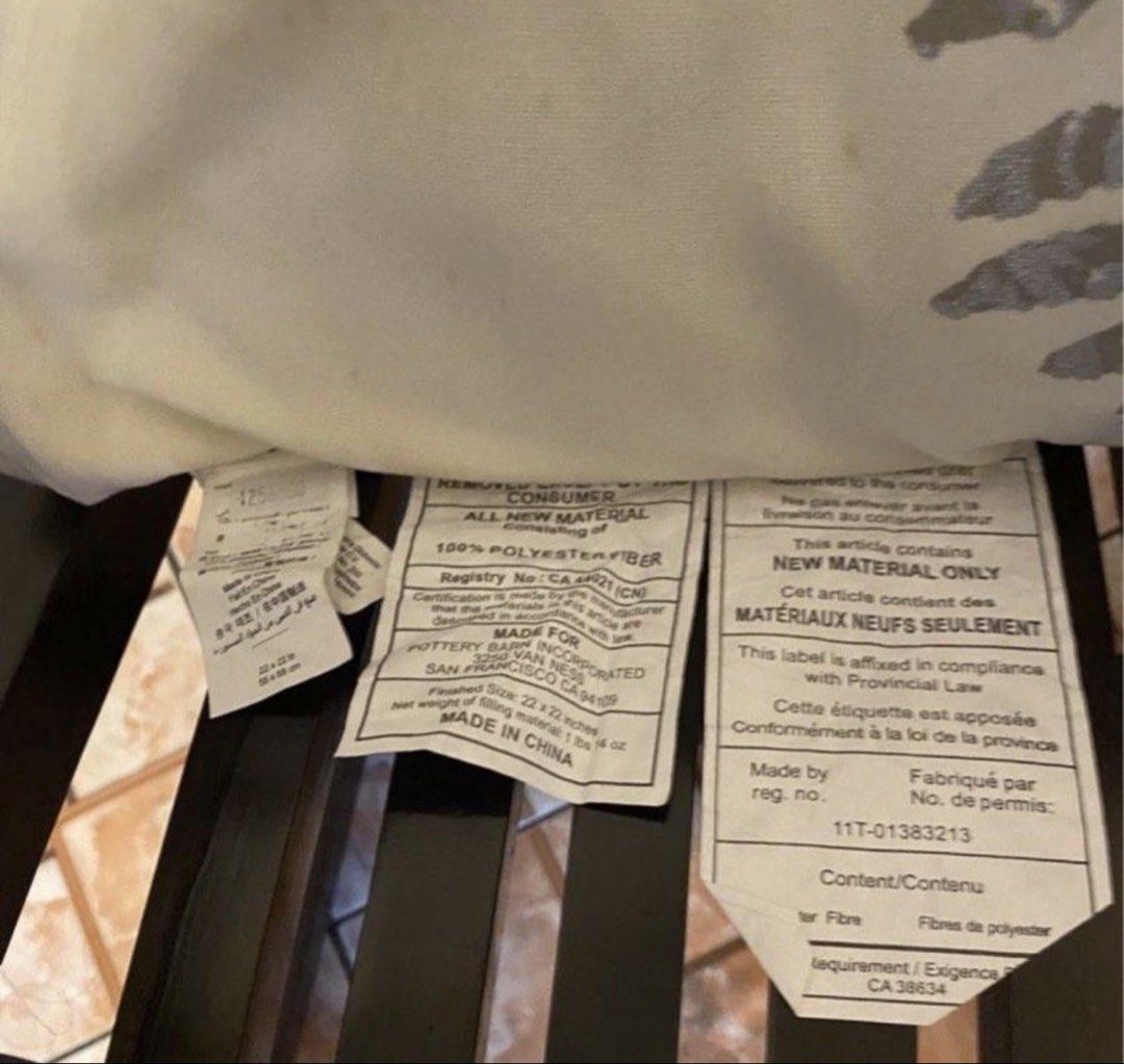 Pottery Barn Sofa Couch pillows (Category: Cushions & Throws) located in Quezon City. Submitted by sellinsomestuff (Listing ID 1458677632, Image 3). Description: Pottery Barn Pillow Square White with Silver snowflake design No issues. No yellowing. Intact shape. 1 pillow needs a little cleaning near the tag Yours for only 2k for the pair For pickup QC- Timog area. Or lalamove co buyer Thank you.