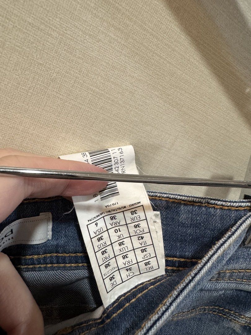 Promod Denim Shorts (UK 10, medium) (Category: Shorts) located in Quezon City. Submitted by declutter_cts (Listing ID 1458577000, Image 3). Description: See photos for measurements Mid waist.