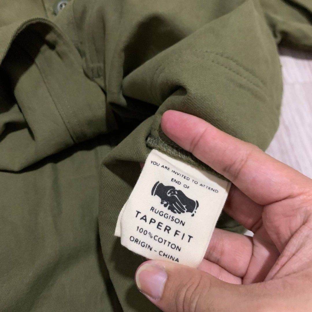 Red Ruggison Military Work Jacket (Category: Coats, Jackets and Outerwear) located in Quezon City. Submitted by imaginarythrifter (Listing ID 1458652630, Image 3). Description: Size Large on tag No flaws Measurement Width 22 Length 26.5 Sleeve Length 23.5 Slight Negotiable Can ship Nationwide Shipping not included.
