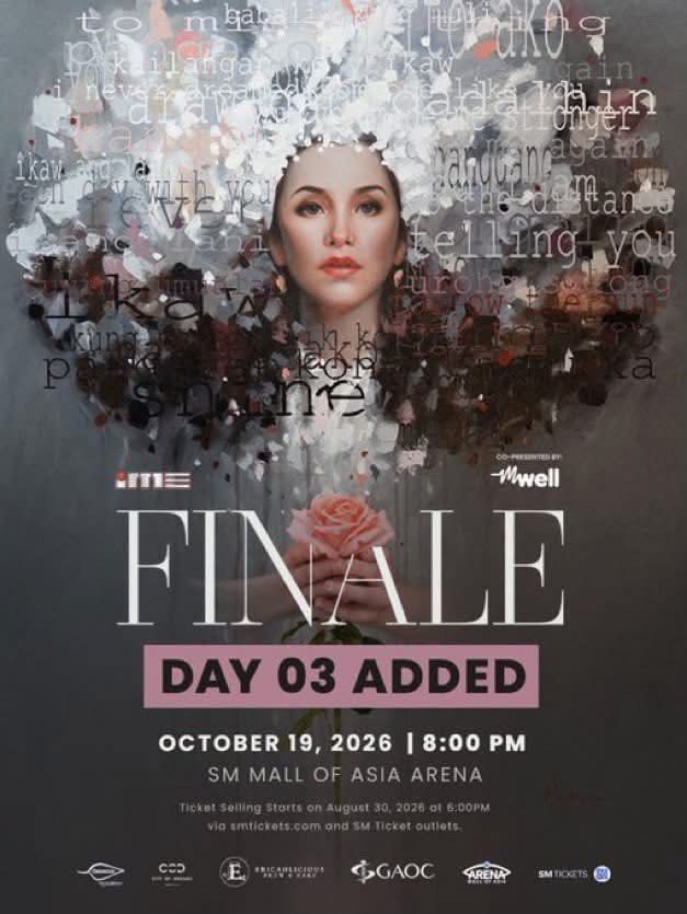 Regine Velasquez Finale Moa Box Regular (Category: Events Tickets) located in Quezon City. Submitted by snowmanph (Listing ID 1458628865, Image 1). Description: Fs>>> Regine Velasquez Final Moa Available sections: Box Reg 503A,503B Day 3 Oct,19,2026 2pcs Unclaimed no dp Sabay claim Sm north meetups,Sm fairview Pm is key!.