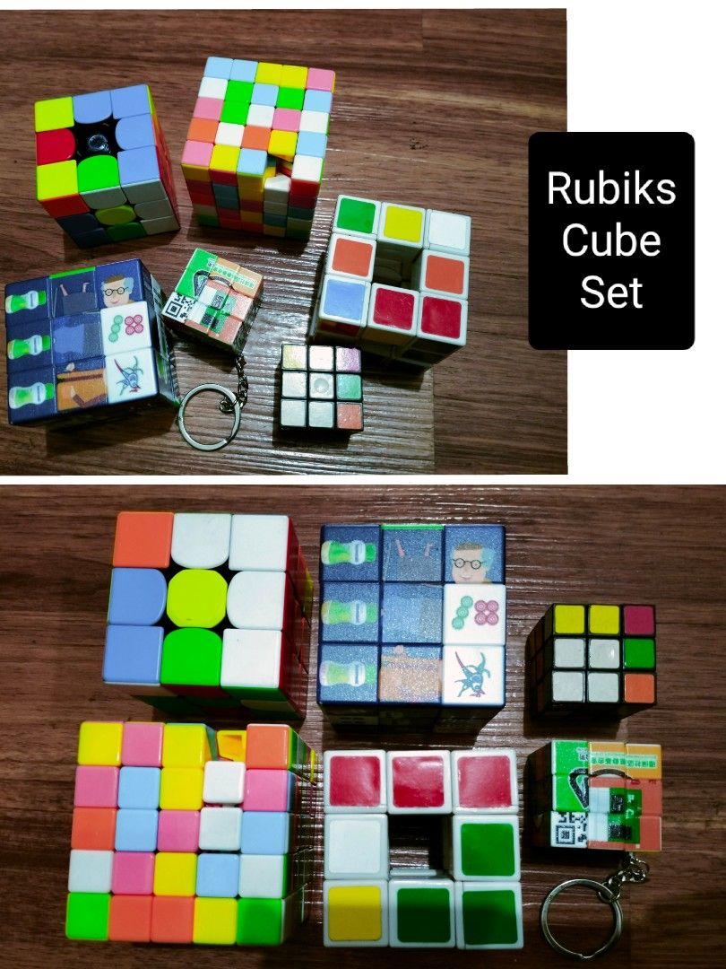 Rubiks Toy Set (Some with flaw) (Category: Board Games & Puzzles) located in Baguio. Submitted by toys_of_yesteryear (Listing ID 1458646056, Image 1). Description: LOCATION: Baguio City DESCRIPTION: 👉 Imported toy from HK. Rubiks cube set. flaw: may mga missing pcs, check nyo na lang sa photos. Buy as is. CONDITION: 👉 Used 👉 Item description is subjective so buyers are encouraged to rely on their judgement based on the pictures posted before b