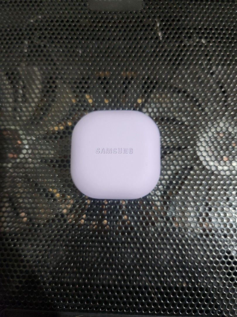 Samsung Galaxy Buds Live Lavender (Category: Earphones) located in Baguio. Submitted by rarewolf_357f60 (Listing ID 1458686620, Image 2). Description: - Samsung Galaxy Buds Live - Lovely Lavender color - Comes with charging case - Unique bean-shaped design - Excellent sound quality - Comfortable and secure fit - Ideal for music and calls on the go.