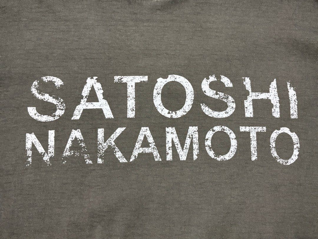 Satoshi nakamoto tee (Category: Tshirts & Polo Shirts ) located in Las Pinas. Submitted by thriftstax (Listing ID 1458684339, Image 3). Description: excellent pristine condition with hang tags medium on tag 23x27.