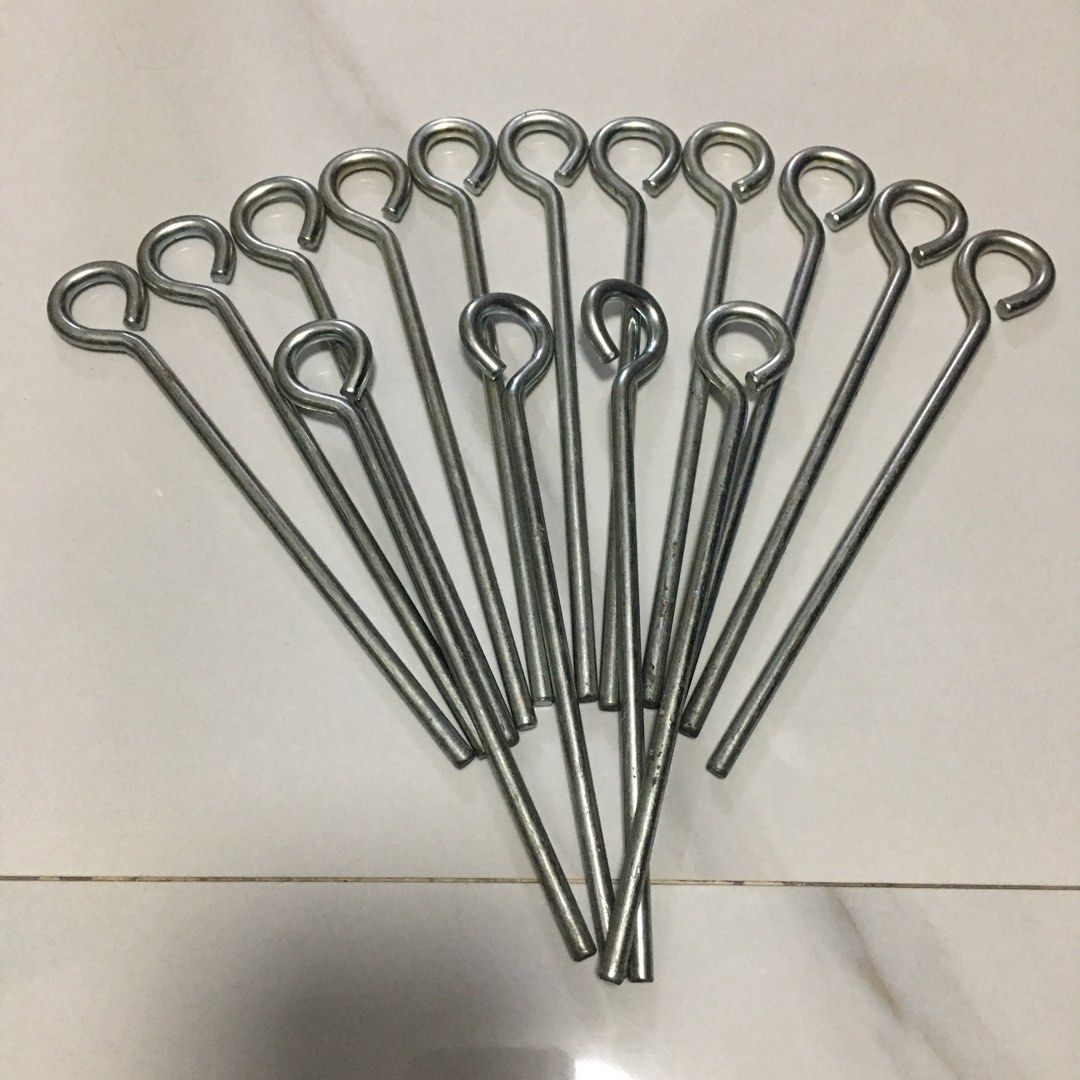 Set of Metal Peg-Like (Category: Home Improvement Tools & Accessories) located in Pasay City. Submitted by gilbertso62551 (Listing ID 1458666752, Image 2). Description: - Set of 15 metal peg-like - Features a convenient loop at one end - Versatile for various craft projects - Can be used for camping - Can be used for hanging items - Made of strong and durable metal - As is,where is.