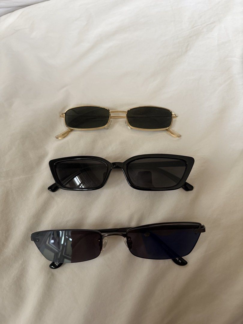 shades bundle of 3 (Category: Sunglasses & Eyewear) located in Quezon City. Submitted by mcal.closet (Listing ID 1458570035, Image 1). Description: TAKE ALL FOR 150.