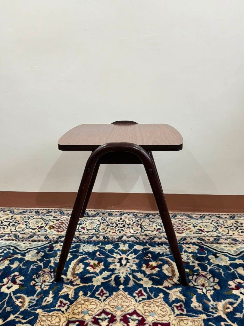 Side Table (Category: Tables & Sets) located in Meycauayan. Submitted by marygracecasimiro (Listing ID 1458630976, Image 2). Description: Available - Vintage Eiger Side Table from Hida Sangyo Beautiful bentwood Japanese piece Received the Good Design Award in 1982 In good condition Check photos before buying✅ DM to purchase 🧡 Item will be sold as is. Please refrain from purchasing if you are particular about used items and imperfections Major is