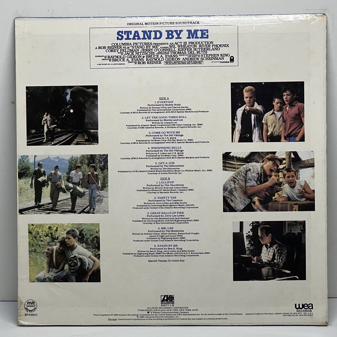 Stand by Me -OST > Vinyl,Plaka,Record (Category: Vinyls) located in Manila. Submitted by belleshop2.55 (Listing ID 1453764657, Image 2). Description: WYSIWYG.