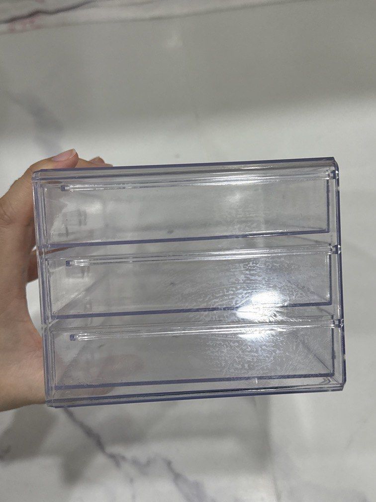 Three Layer Clear Acrylic Organizer (Category: Home Improvement Tools & Accessories) located in Quezon City. Submitted by hotskittles9 (Listing ID 1458650457, Image 3). Description: Price is nego Rfs: decluttering.