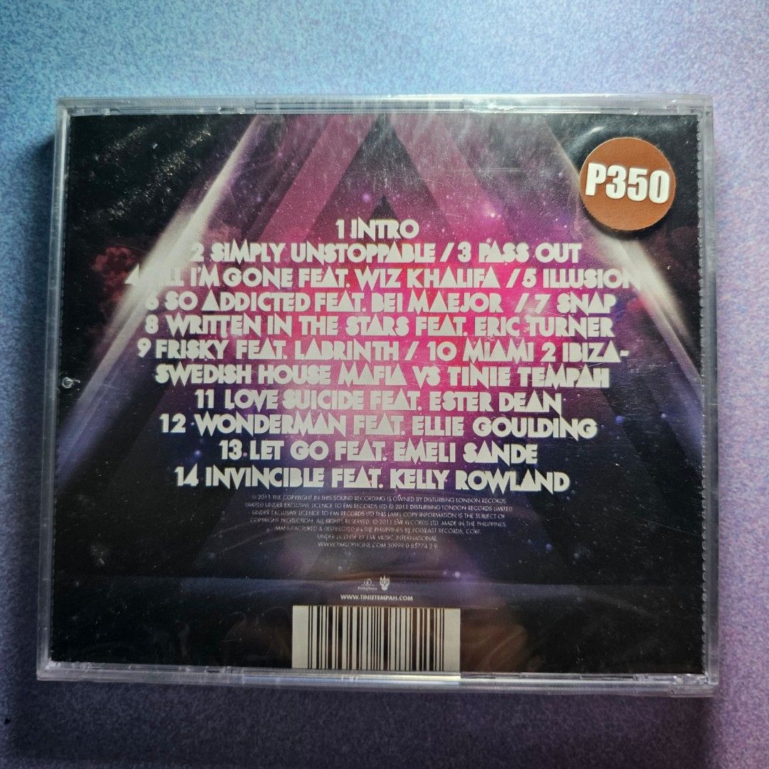 Tinie Tempah - Disc-overy - Sealed (Category: CDs & DVDs) located in Quezon City. Submitted by serefrenpaz (Listing ID 1458603021, Image 2). Description: Good Day Buyers! 💖💖💖Here are the PAYMENT payment options 💖💖💖 ✨1. GCash - 09164862096 ✨2. Bank Deposit - BPI, BDO, Unionbank, Landbank, Palawan, Cebuana ✨3. Paypal for international buyers 💕💕💕Meet Up Options💕💕💕 ✨1. McDo Kamias Quezon City ✨2. Jolibee Anonas Kamias Intersection ✨3. KFC