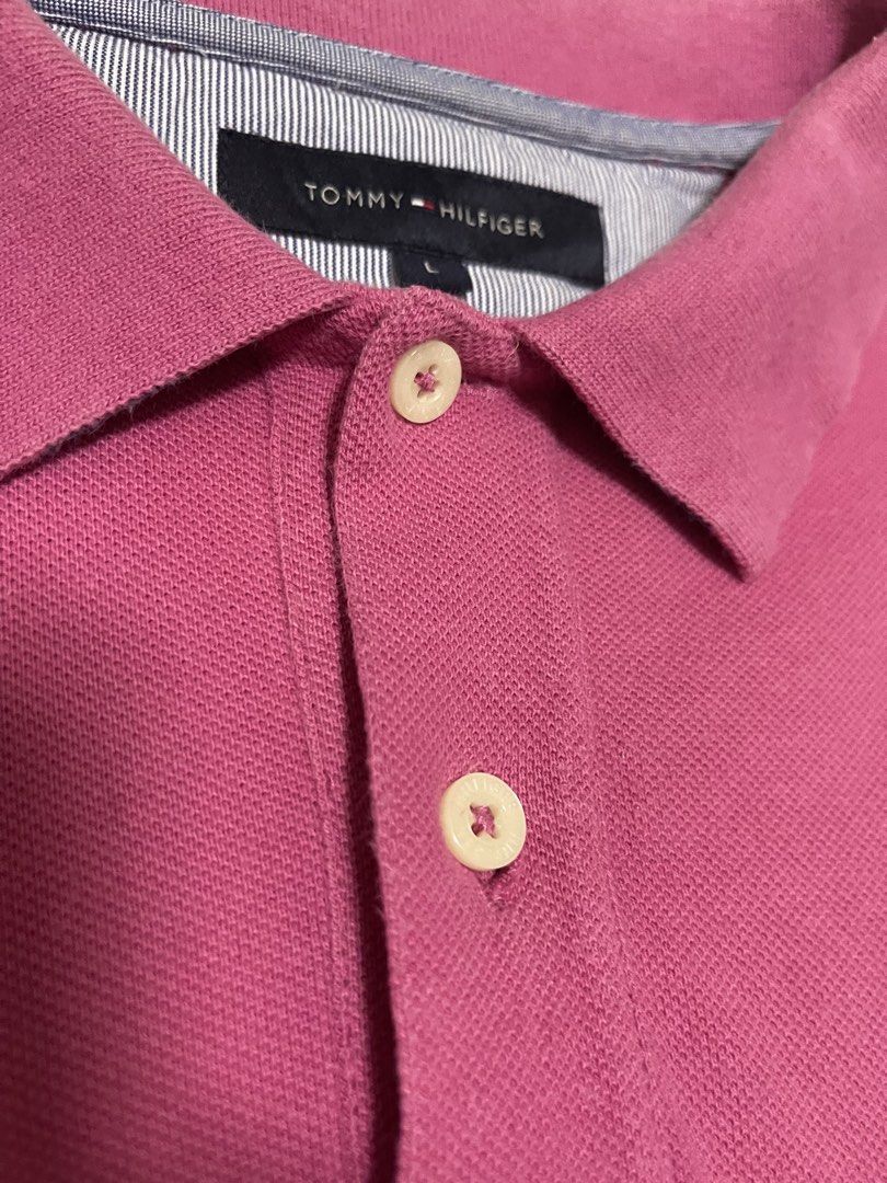 Tommy Hilfiger Embroid Polo Shirt (Category: Tshirts & Polo Shirts ) located in Bulacan. Submitted by sanjisthrift (Listing ID 1458620153, Image 3). Description: Size Large Width 20 Length 31 Good Condition 9/10 Slightly fade.