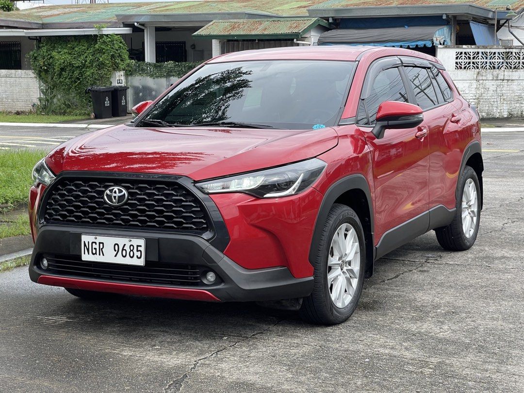 Toyota Corolla Cross 1.8G Auto (Category: Used Cars) located in Angeles City. Submitted by danrsq (Listing ID 1458680319, Image 3). Description: 2021 Toyota Corolla Cross 1.8 G CVT (Gasoline) Red Mica | 27k KM | Complete CASA Records Not flooded 100% Clean Papers / Updated LTO Registration / No encumbrances 2 keys Runs and drives like new Location: Angeles near Clark, Pampanga Serious buyers only, please negotiate upon viewing :) .