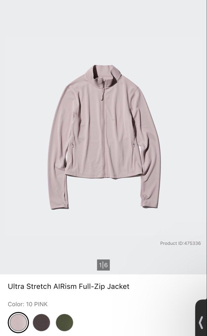 uniqlo airism full zip jacket (Category: Activewear) located in Pasig City. Submitted by youseemsadforagirlsoinlove (Listing ID 1458638876, Image 1). Description: .