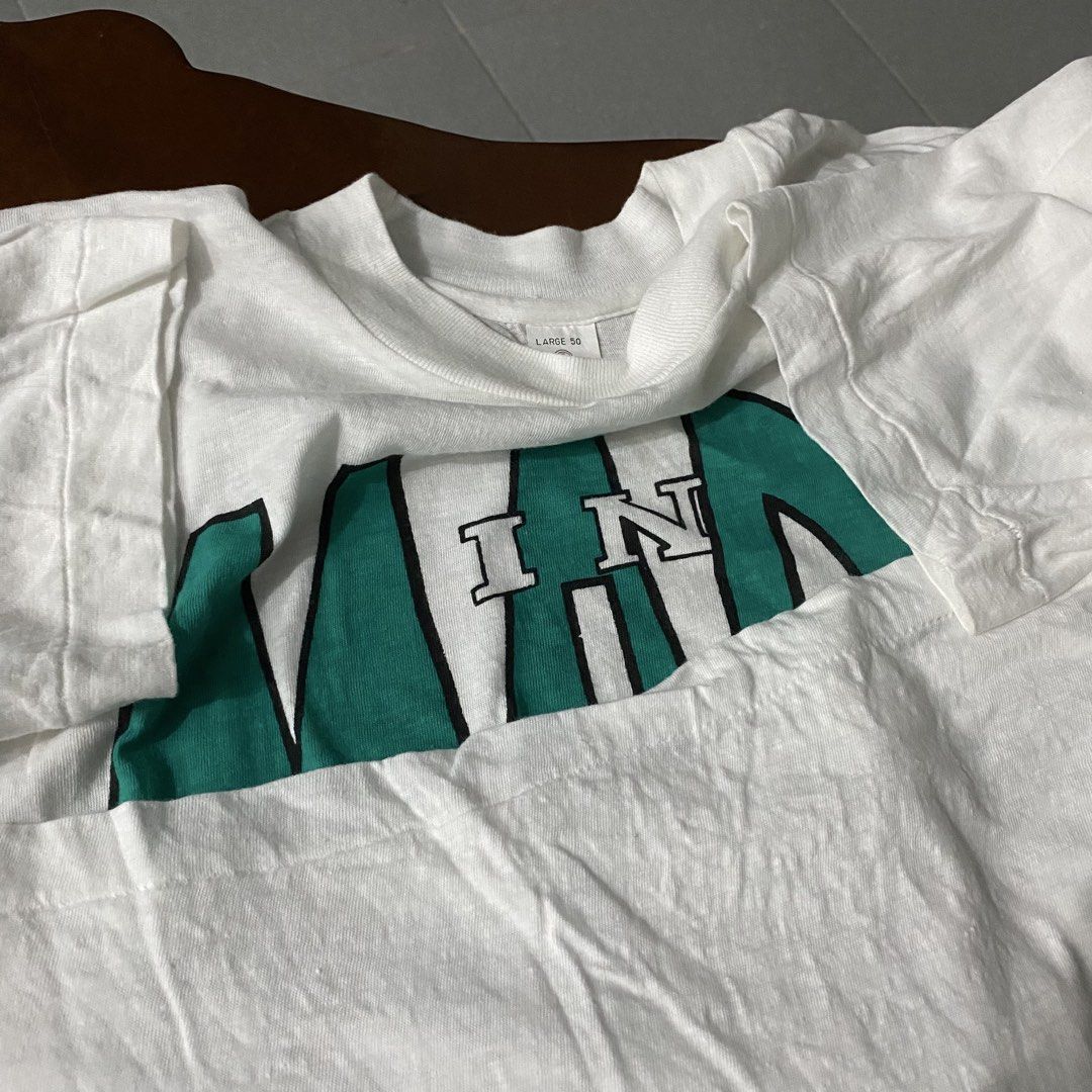 Vintage Made In Italy Statement Tee (Category: Tshirts & Polo Shirts ) located in Legazpi City. Submitted by southeastjunkies (Listing ID 1458555915, Image 3). Description: Made In Italy Statement Tee (Possible 80s-Early 90s, ssatw, paper thin, flowy, safe to stretch) 20x25.5 (Medium).