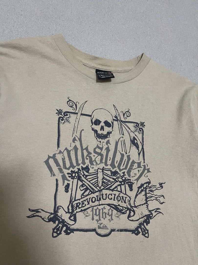 Vintage Youth Quiksilver Tee (Category: Babies & Kids Fashion) located in Bulacan. Submitted by sanjisthrift (Listing ID 1458675918, Image 2). Description: Size 4-8 years old Width 17.5 Length 24 Very Good Condition 9/10.