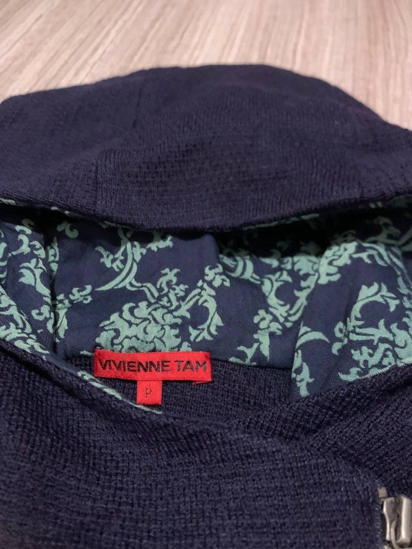 Vivienne Tam Wool Jacket (Category: Coats, Jackets and Outerwear) located in Quezon City. Submitted by imaginarythrifter (Listing ID 1458653963, Image 3). Description: Excellent Condition No flaws Ready to use Size P on tag fits to Small Measurement Width 16.5 Length 20 Sleeve Length 20 Slight negotiable Can ship Nationwide Shipping not included.