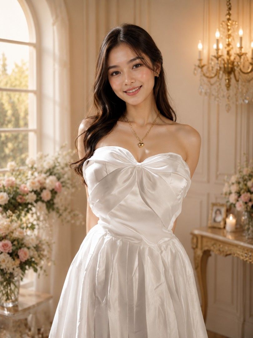 ❤️White Bridal Gown❤️ (Category: Evening dresses & gowns) located in Muntinlupa City. Submitted by liezel_closet (Listing ID 1458612285, Image 2). Description: New M-L.