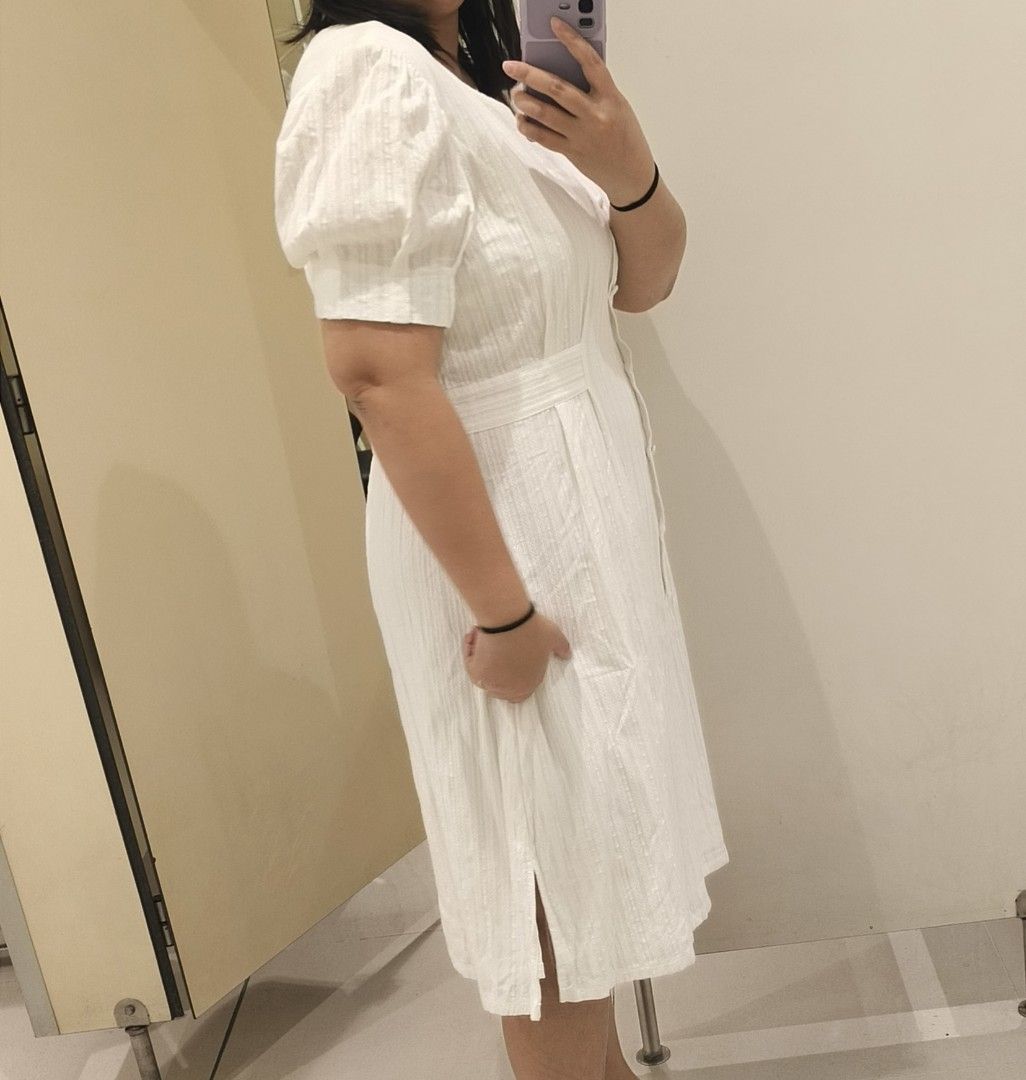 White dress for christening (Category: Dresses) located in Quezon City. Submitted by annapilower (Listing ID 1458644752, Image 2). Description: brand new with tag can fit to large to xl 2100 on tag white dress pam binyag.
