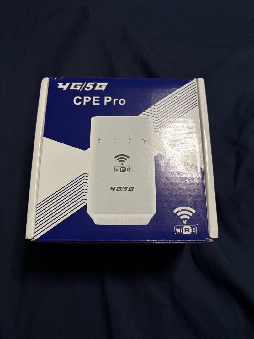 Wifi router with sim card support (Category: Networking) located in Manila. Submitted by fries21 (Listing ID 1458605595, Image 1). Description: Bought in orange app Rfs: did not work for me as it only displays 4G using gomo. Seems like 5g is not working in this device.