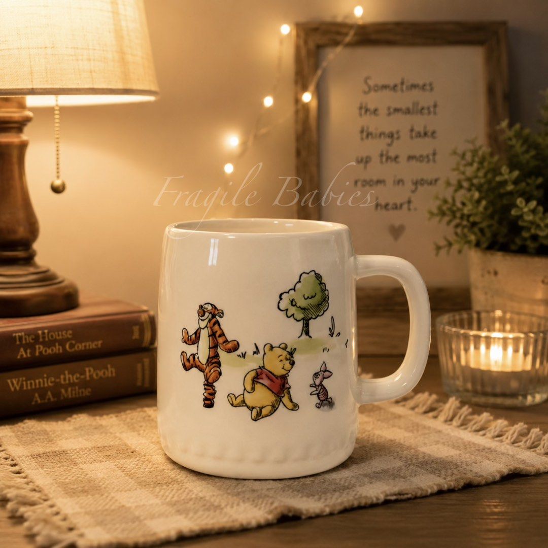 Winnie the Pooh & Friends Ceramic Mug (Category: Coffee & Tea Tableware) located in Quezon City. Submitted by fragilebabies (Listing ID 1458678234, Image 1). Description: - Adorable ceramic mug featuring Winnie the Pooh, Tigger, and Piglet. - Perfect for your morning coffee or tea. - Cheerful and classic Disney design. - Ideal for any Winnie the Pooh or Disney fan. - Makes a wonderful gift. - Dishwasher and microwave safe for convenience. Disclai