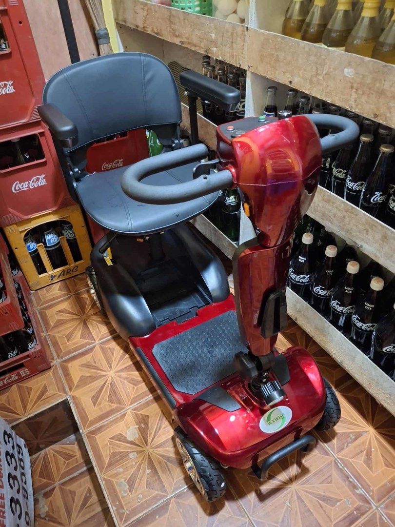 WXWISE Mobility Scooter (foldable) (Category: Wheelchairs) located in Santa Rosa. Submitted by jeff_fonte (Listing ID 1458607312, Image 3). Description: Selling WXWISE mobility scooter for PHP 20,000. Bought 10 months ago. Good for seniors or PWD. 🛵 Specs Brand: WXWISE Foldable: Yes ✅ Power: 300W Battery: 24V12Ah Range: 20km Speed: 0-12km/h or 3 adjust speed Charging time: 2-4 hours Capacity: 150kg 💰 RFS: Was used for rehab, okay na nyung patie