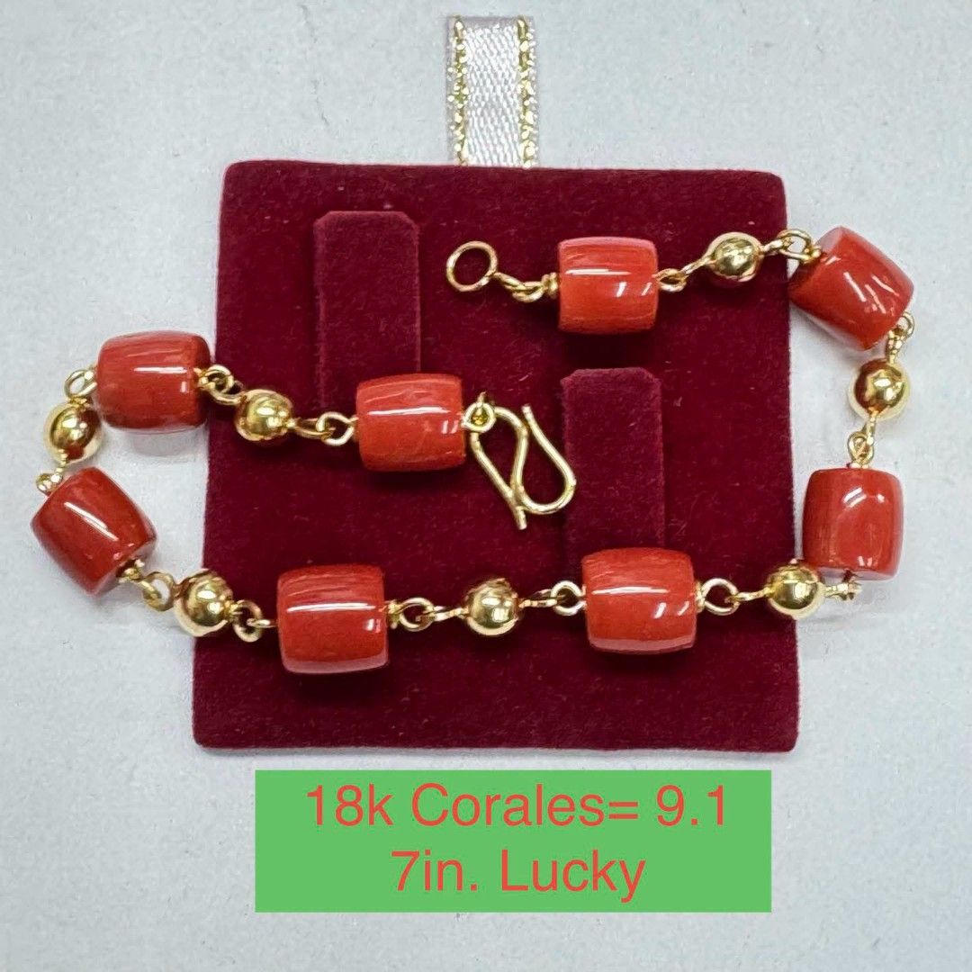 18k Chinese gold corales bracelet (Category: Bracelets) located in Manila. Submitted by bhelgoldseller2ndaccount (Listing ID 1458772839, Image 2). Description: New!!✨New!!✨New!! Authentic 18k Chinese Golds 💯pawnable/naisasanla 💯with high appraisal rate 💯good investment 💯Direct supplier price 👉OPEN for resellers 🌺please take time to evaluate their actual sizes and grams 👉Best panggift for all occasions ✅ Sold per grams not per piece Kya low
