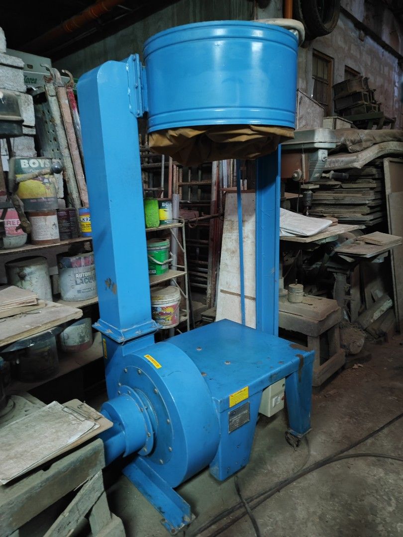 5 hp Industrial Vacuum / Dust Collector (Category: Construction Tools & Equipment) located in Taytay. Submitted by renz52 (Listing ID 1458696570, Image 2). Description: Industrial Vacuum / Dust Collector 5HP Motor Working Condition with wheels for mobility Comes with two 4in diameter flexible hose each about 15ft long 34 x 23 x 114 inches 3 phase Php 14k Location is Taytay, Rizal Pick-up only.