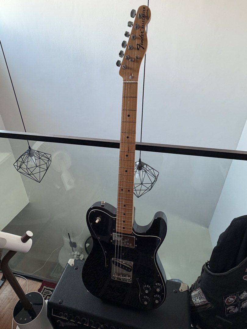 🔥72 Fender Telecaster Custom Electric Guitar Black, Hobbies