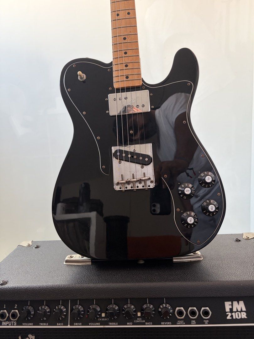 🔥72 Fender Telecaster Custom Electric Guitar Black, Hobbies