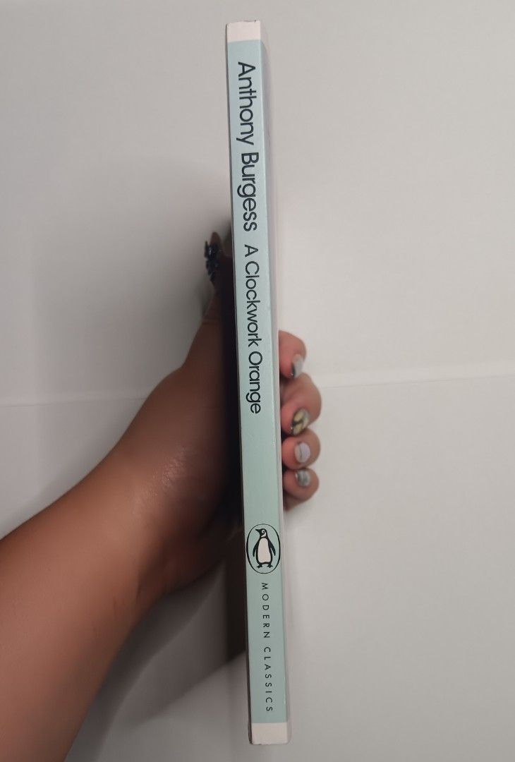 A Clockwork Orange - Penguin Teal Spine Modern Classic (Category: Storybooks) located in Bulacan. Submitted by kaishimarui00 (Listing ID 1458784097, Image 3). Description: • has a little stain on the cover page • got this pre-ordered from the US • did not read • MOD: JnT (buyer will shoulder the sf) • MOP: GCash rfs: need funds for a new hobby ♡.