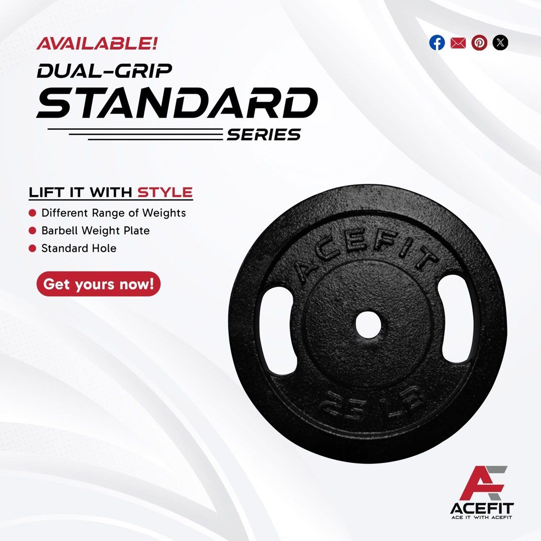 Acefit Gym plates (Category: Weights & Dumbbells) located in Las Pinas. Submitted by ryan_secuya (Listing ID 1458849157, Image 1). Description: 4 pieces of 25lbs Total 100lbs Negotiable Based in BF Homes Can send actual pics via pm.