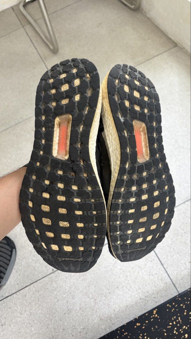 Adidas Boost Black Running Shoes (Category: Sneakers) located in Quezon City. Submitted by mynameismio (Listing ID 1458718862, Image 3). Description: - Adidas Boost 19 Black - Ideal for running or everyday wear - Shows some signs of use on soles and upper, but plenty of life remaining - Features comfortable Boost cushioning - Laces are included - Sold as is.