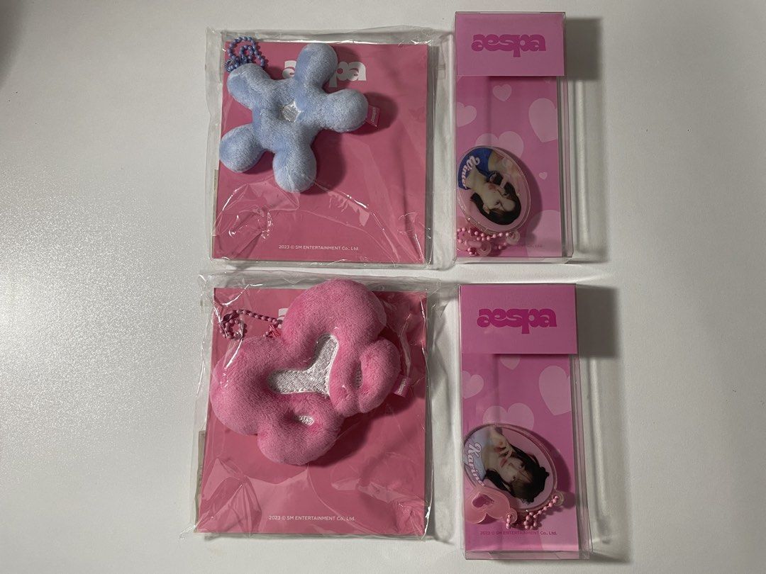 aespa Symbol Doll Keyring Set | Acrylic Keyring Set (Category: Character Goods) located in Abucay. Submitted by xnaniiii_ (Listing ID 1458831143, Image 2). Description: buy any two for ₱1,450 + pf All are sealed; x sensitive.