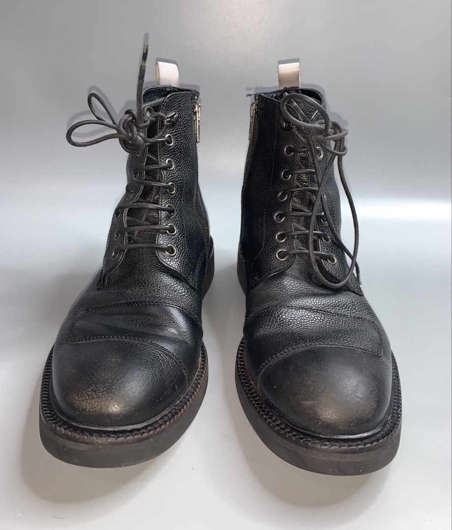 Alexander McQueen Ranger Boots (Category: Boots) located in Binan City. Submitted by disqualified_but_undefeated (Listing ID 1458801692, Image 3). Description: Alexander McQueen Ranger Boots Grained Leather Boots Mens Size- 40 Euro/ US 7 Mens • No Inclusions • Pair Only Please Check Detailed Photos Posted For Your Reference Thankyou!.