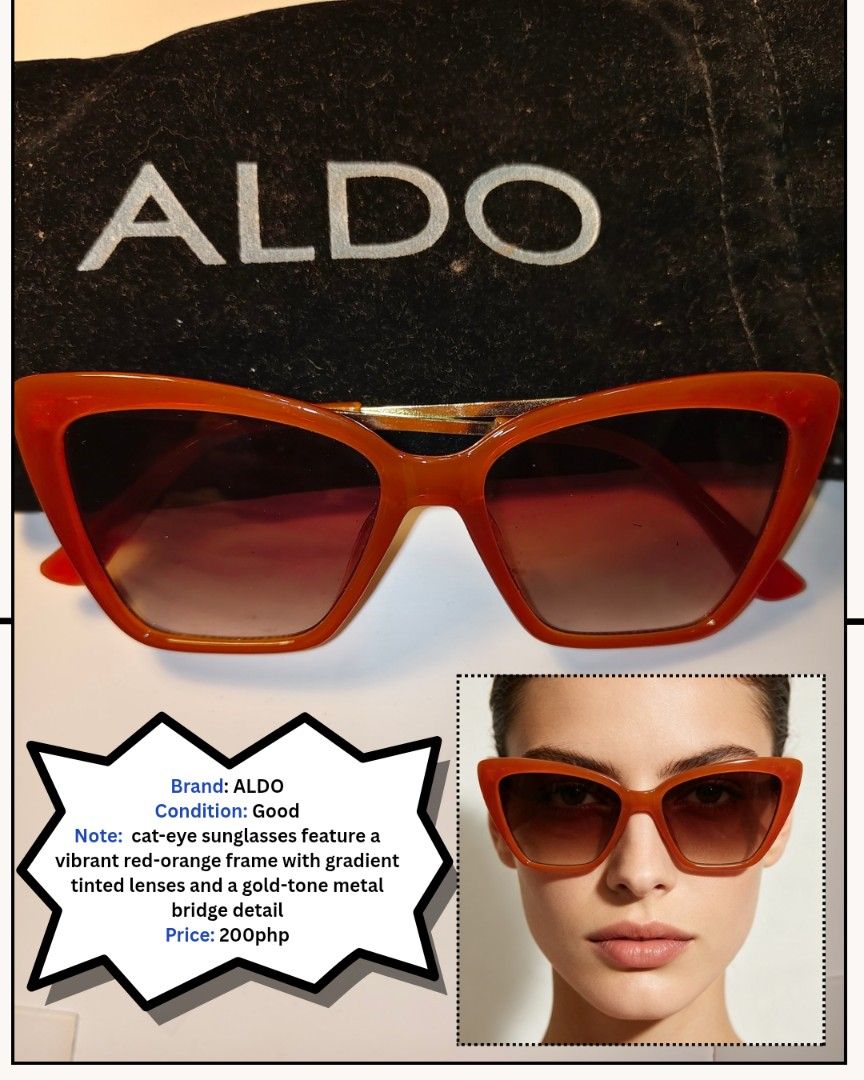 Also cat-eye sunglasses (Category: Sunglasses & Eyewear) located in Manila. Submitted by rewear.shop (Listing ID 1458888515, Image 1). Description: .