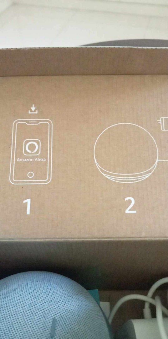 Amazon Echo Dot (4th Gen) with Alexa and Power Adapter with FREE SMART BULB (Category: Soundbars, Speakers & Amplifiers) located in San Carlos. Submitted by truerabbit.cdc14a (Listing ID 1458819021, Image 3). Description: - Amazon Echo Dot (4th Generation) - Includes original box and power adapter - Built-in Alexa voice assistant - Simple setup using the Amazon Alexa app - Perfect for music streaming, smart home control, and quick information.