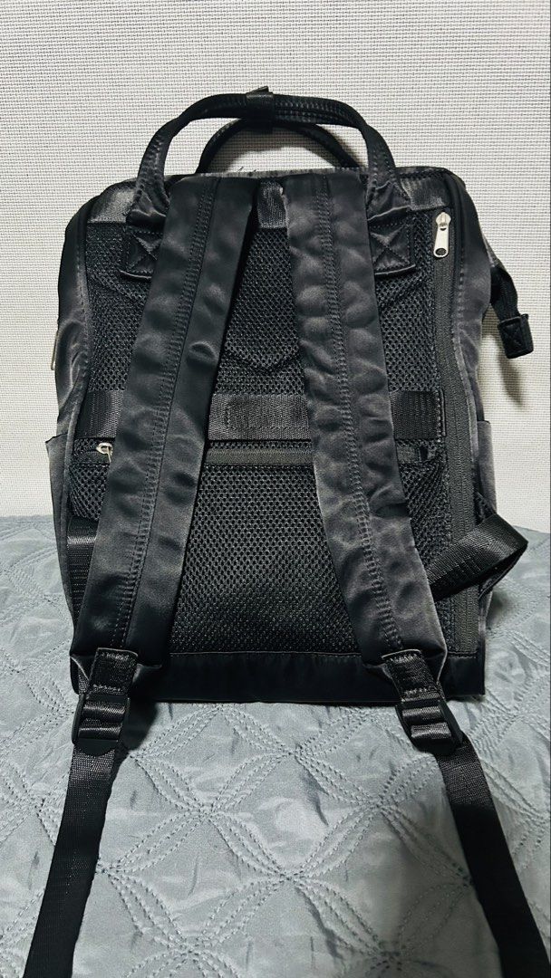 Anello Backpack Black Nylon (Category: Backpacks) located in Quezon City. Submitted by halfofit (Listing ID 1458863264, Image 2). Description: - Stylish black Anello backpack - Durable nylon material - Convenient front zipper pocket - Spacious main compartment - Comfortable padded shoulder straps - Versatile: wear as a backpack or carry by top handles - Ideal for daily use and travel.