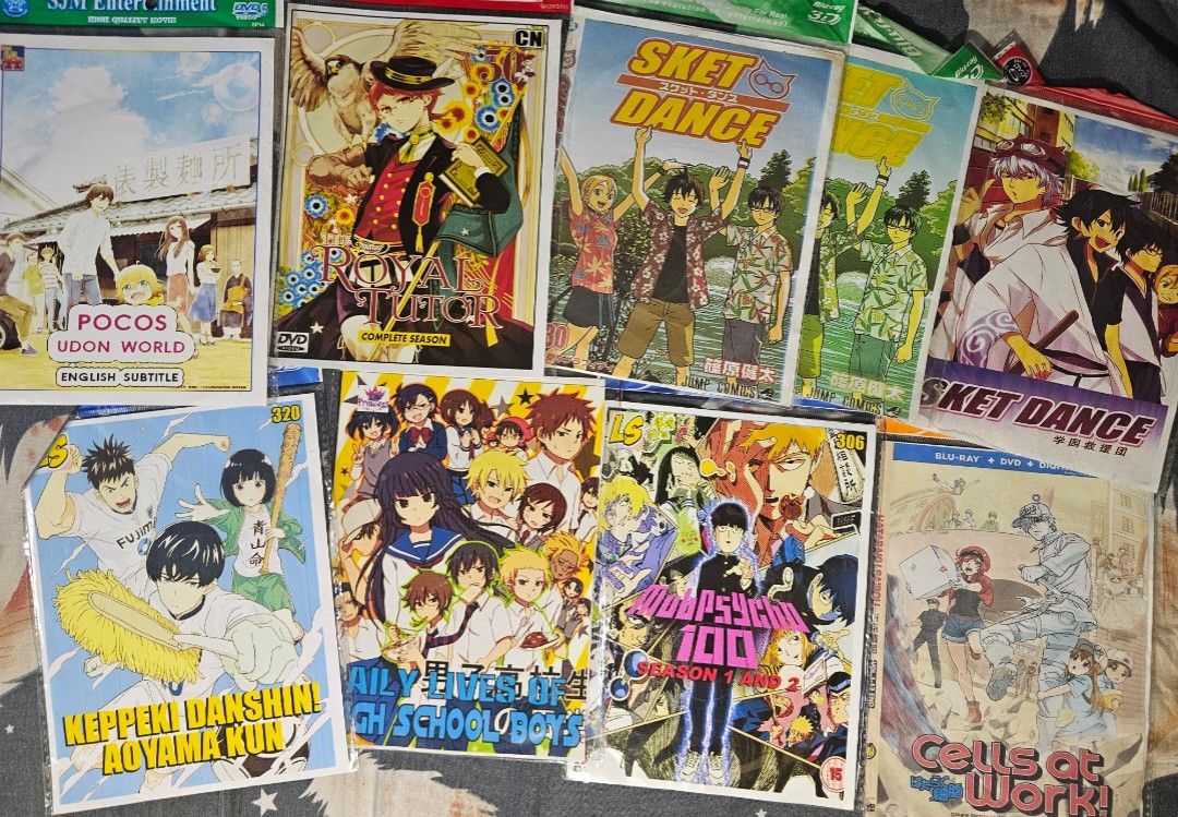 Anime [COMEDY/IDOL genre] Blu-ray Disc Collection (Category: CDs & DVDs) located in Bacolod City. Submitted by nostaligia (Listing ID 1458831434, Image 2). Description: 🎬📀 Preloved Anime CD/DVD Bundle for Sale 📀🎬 Selling assorted preloved anime CD/DVD collections with plastic sleeves and paper/card covers only — no hard case included. Some CDs are used but still in good condition and well taken care of. Perfect for anime fans and collectors! 